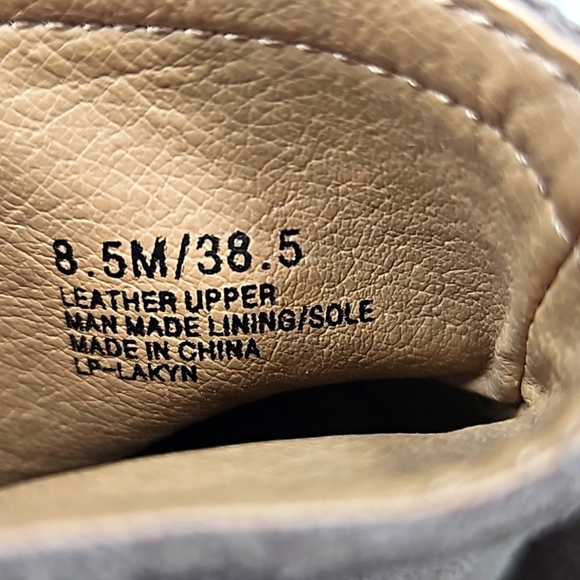 Lucky Brand Gray Suede Heeled Boots Sz 8.5 - Picture 4 of 8